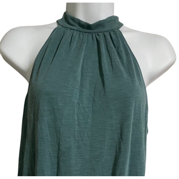 Green Envelope Womens Halter Neck Top Size Small Green Sleeveless Tie Back Summe - Picture 4 of 9